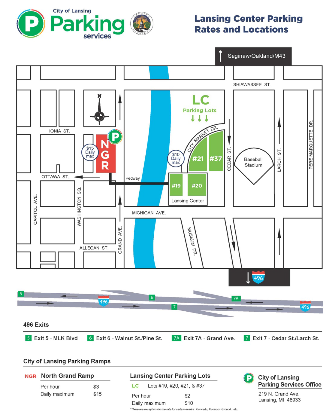 Attendee Parking Map
